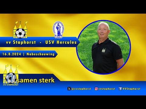vv Staphorst - USV Hercules | 16.8.2025 | Nabeschouwing trainers
