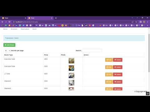 Hotel Dine and Lounge Reseration System in PHP Application Projects