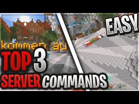 Top 3 Coole SERVER Command Block Befehle | Minecraft Bedrock ( PS4 , XboxOne , Switch , PE , Win10 )