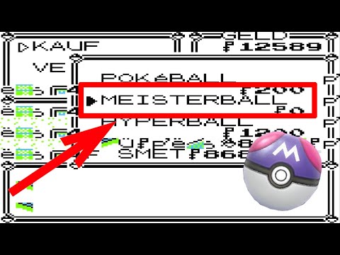 Master Ball Glitch - Buy Master Ball in Orania City - Pokemon Red Blue Yellow Glitch