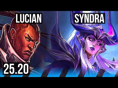 LUCIAN vs SYNDRA (MID) | EUW Master | 25.20