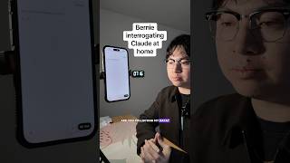 Bernie asks Claude the really tough questions at home