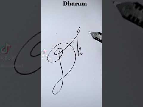 Dharam Signature idea || HN Creations #viral #hncreation #art #draw #signature