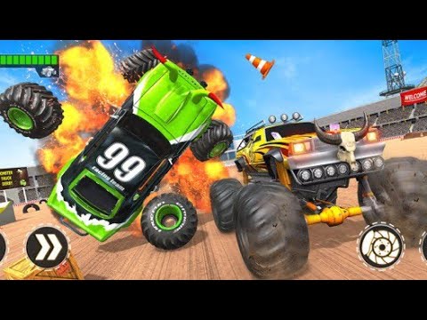 Demolition Derby Car Crash Monster Truck Simulator - Extreme Cars Fight Racing || Android Gameplay