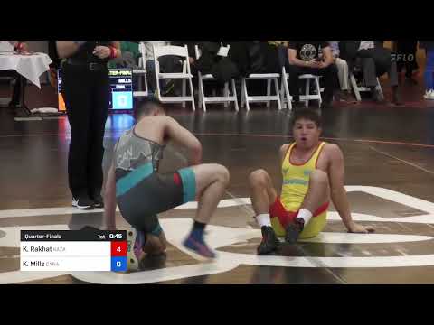 61 Kg Quarterfinal - Kalzhan Rakhat, Kazakhstan Vs Kye Mills, Canada 8a14