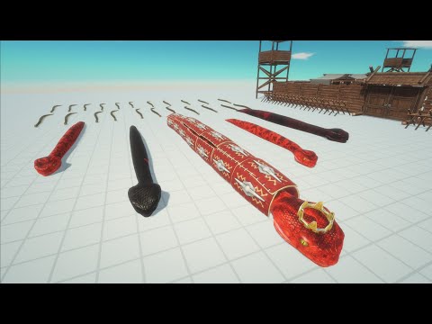 KING TITANOBOA With Army VS FACTIONS  - ANIMAL REVOLT BATTLE SIMULATOR