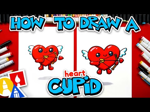 How To Draw A Heart Cupid For Valentine's Day