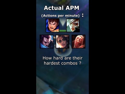 The actual APM of these 5 champions