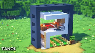 ⚒️ Minecraft : How To Build a Beginner Starter Modern House_[마인크래프트 건축 : 초보자 쉬운 모던하우스 만들기]