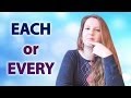 №46 English Vocabulary - Each and Every: common mistakes