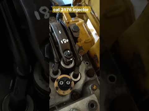 caterpillar 3176 injector adjustment #dieselengine #shorts #short