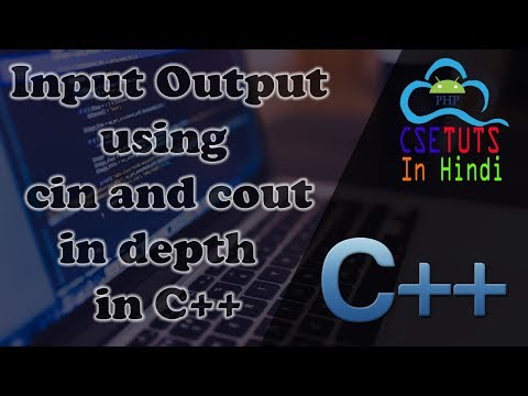 2 Programming in C Input Output in C cin cout Hindi