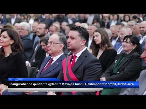 Inaugurohet në qendër të qytetit të Kavajës busti i Dëshmorit të Kombit, Indrit Cara