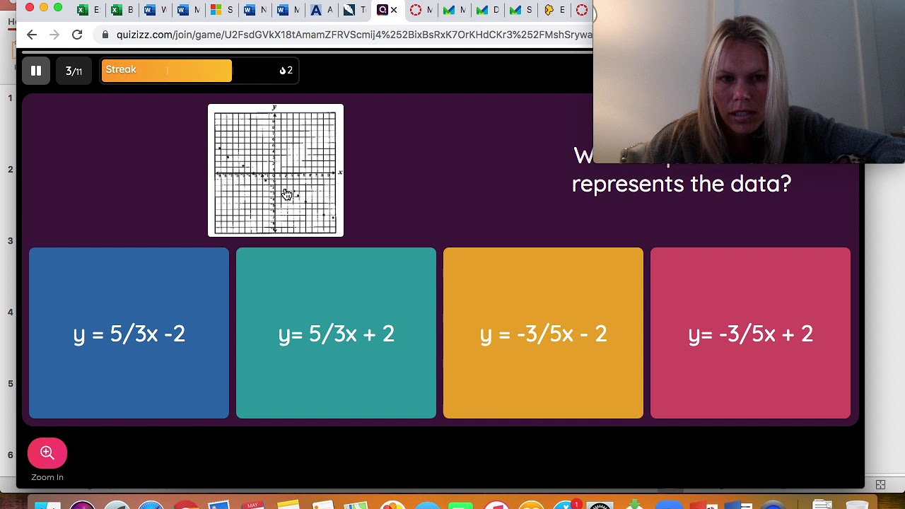 Scatter Plot Quizizz