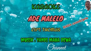 Download lagu karaoke ADE MALELO || Cipt: THOMAS || Nada Cowok/pria || Lagu bima mp3