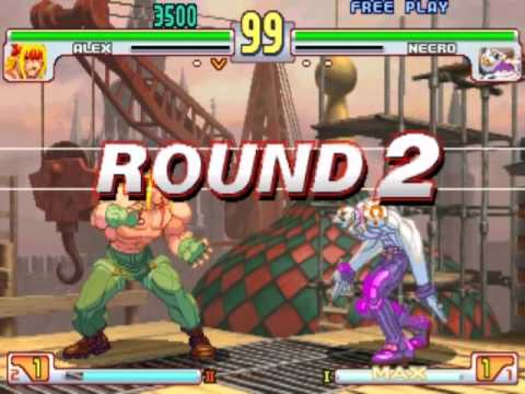 Street Fighter III 3rd Strike Fight For The Future Alex VS Necro