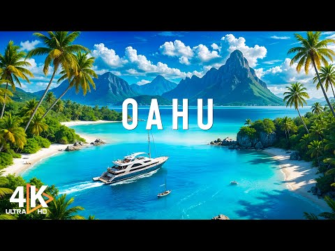 Oahu 4K -  Sunset Dreams & Ocean Breezes from Hawaii’s Most Famous Island