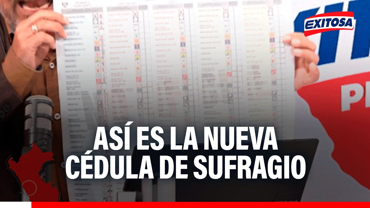 🔴🔵 "Esto es una SÁBANA GIGANTE": Así luce la nueva cédula de sufragio para las Elecciones Generales