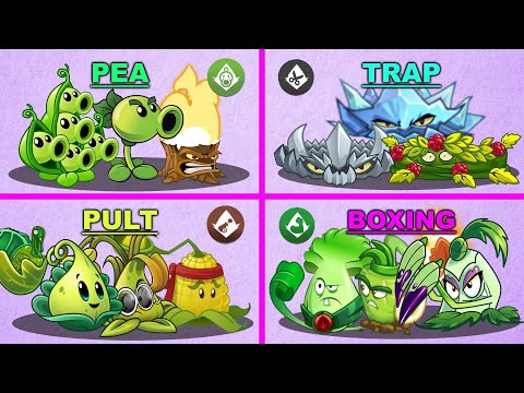 4 Super Team Plants Battlez  - Who Will Win ?  PvZ 2 Team Plant Vs Team Plant
