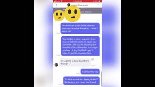 Mercari scammer tries to get refund and keep the item