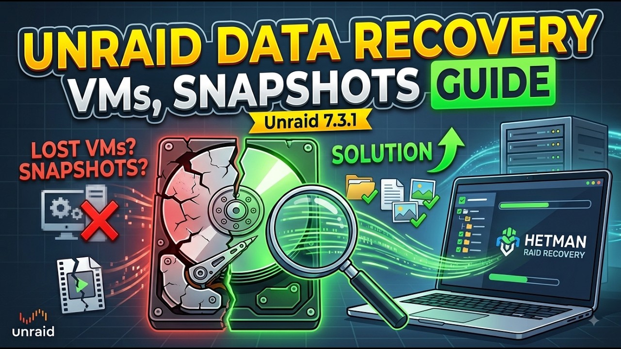 How to Recover Deleted Virtual Machines, Snapshots & Guest OS Data on Unraid 7.3.1