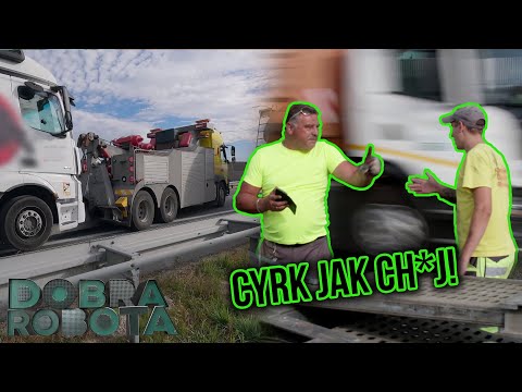 Holowanie tira na autostradzie 🚧🚨 | Dobra robota