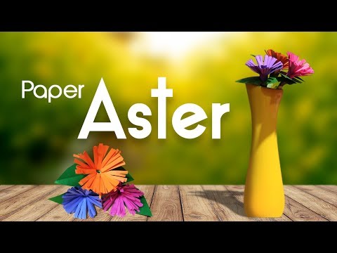Learn How To Make Beautiful Paper Aster Flower With Colourful Paper