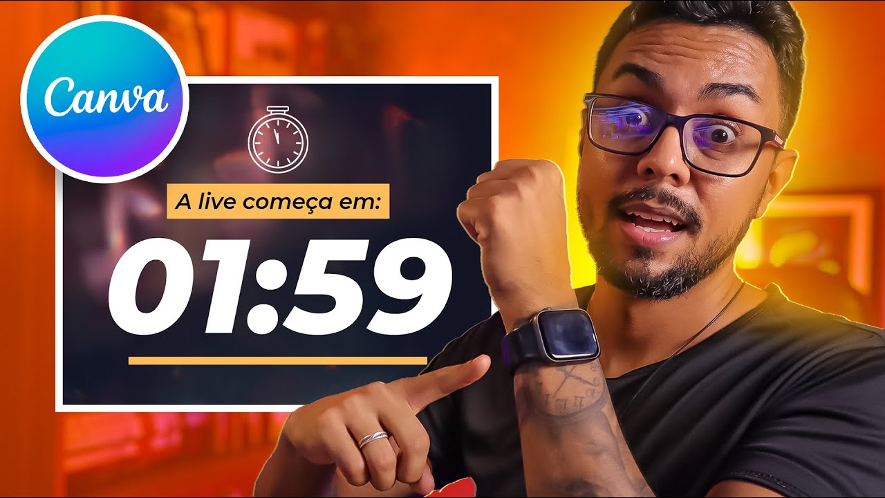 🔥Vídeo CONTAGEM REGRESSIVA PERSONALIZADA para Lives no Canva com Dados Variáveis [SIMPLES E FÁCIL]