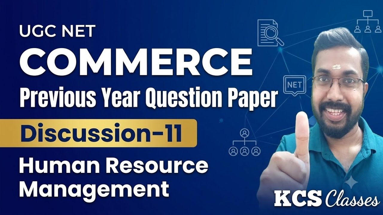 UGC NET Commerce Previous Year Question Paper Discussion-11|Human Resource Management 