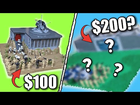 I Built Two Classic LEGO Star Wars CLONE BASES! With $100 And $200??