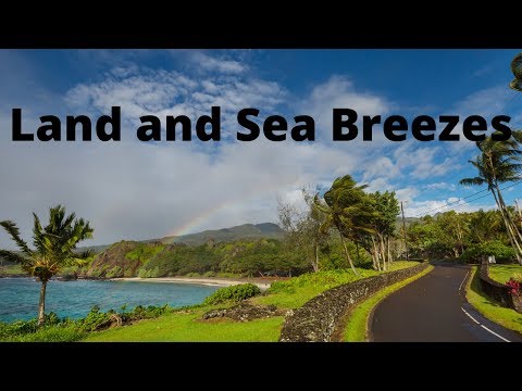What causes land and sea breezes?