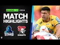 NRL 2024 | Titans v Knights | Match Highlights