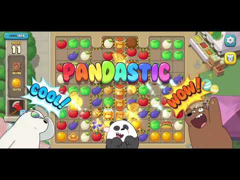 We Bare Bears Match3 Repairs Level 1015 - No Boosters