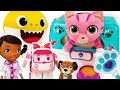 Doc Mcstuffins Toy Hospital On The Go Pet Carrier Kitten Playset With Baby Shark PinkyPopTOY