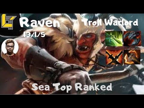 [Lotac] Raven Plays Troll Warlord!! - Sea Top Ranked!!