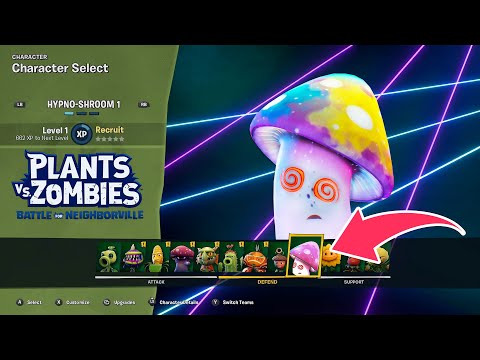 Made HYPNO-SHROOM a playable character in Plants vs Zombies Battle for Neighborville