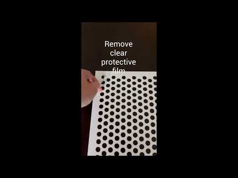2'x2' White Plastic Perforated tile, .5in. Perforations