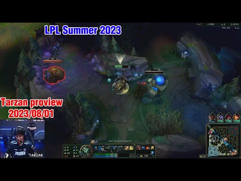 Tarzan proview 2023/08/01 maokai jungle LPL Summer | LNG Tarzan 第一视角