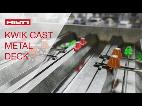 HOW TO install Hilti Kwik Cast anchors for metal deck applications