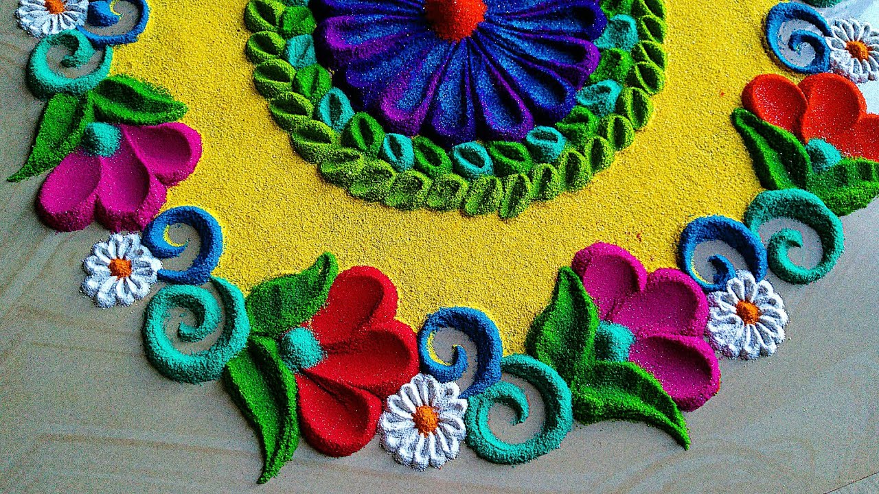 Beautiful diwali rangoli 
