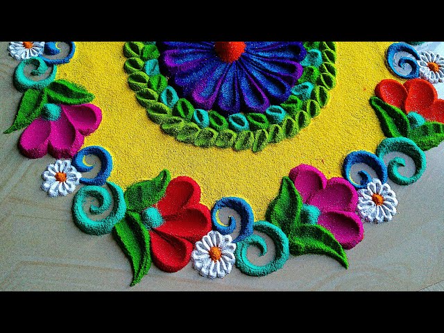 Beautiful diwali rangoli