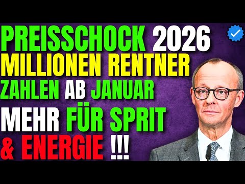 🚨 Preisschock 2026: Millionen Rentner zahlen ab Januar mehr für Sprit & Energie!