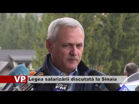 Legea salarizării discutată la Sinaia