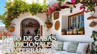 Diseño de Patio de Casas Tradicionales Mediterráneas