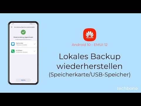 Lokales Backup wiederherstellen (Speicherkarte/USB-Speicher) - Huawei [Android 10 - EMUI 12]