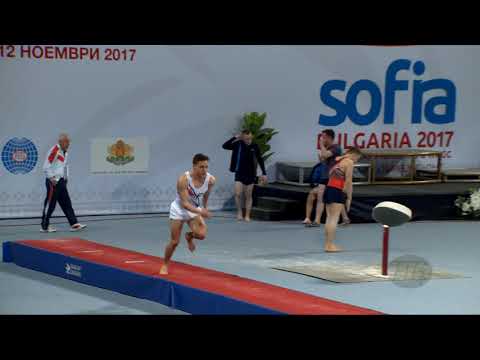 AZIAR Redouane (FRA) - 2017 Trampoline Worlds, Sofia (BUL) - Qualification Tumbling Routine 2