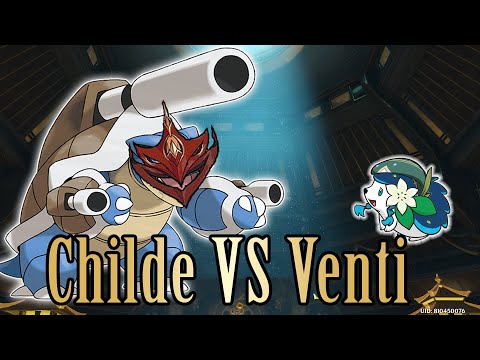 Venti C0 solo easiest boss ever - Venti vs Childe - Genshin impact