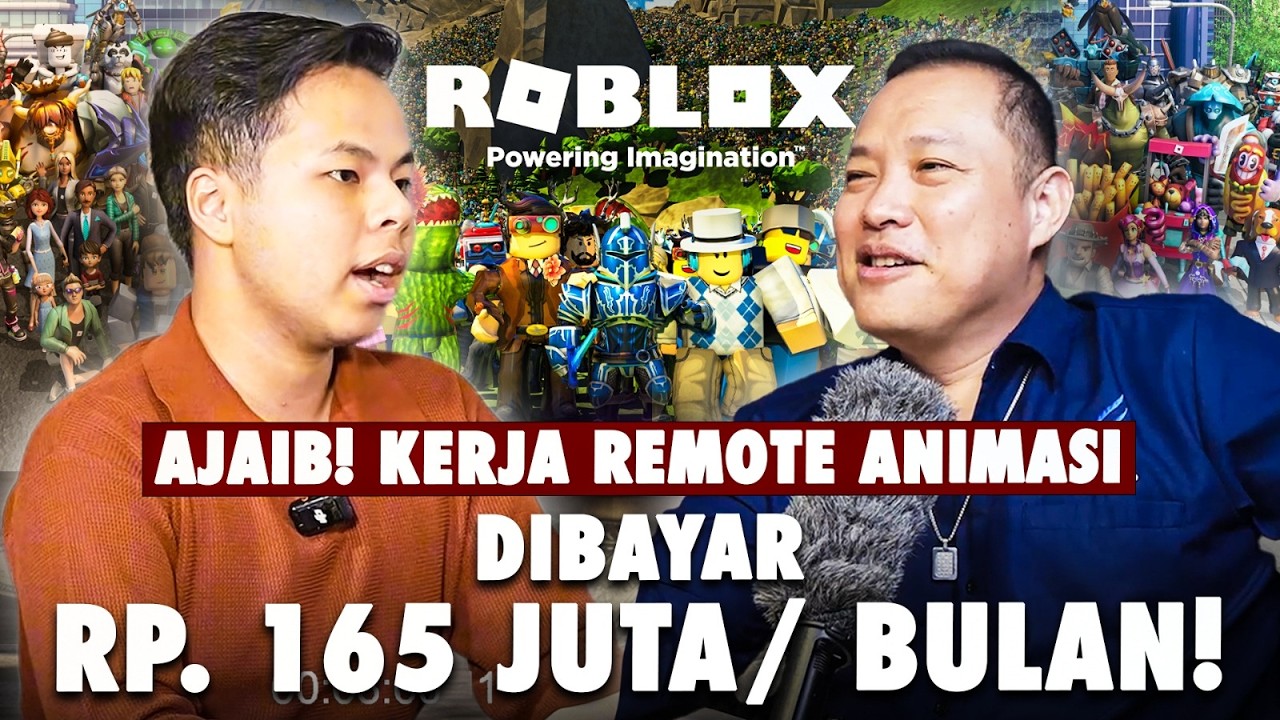 Kerja Remote, Klien Amerika, Gaji $10.000/Bulan Dari Animasi Roblox! Bukan Crypto! Ft : Fadil