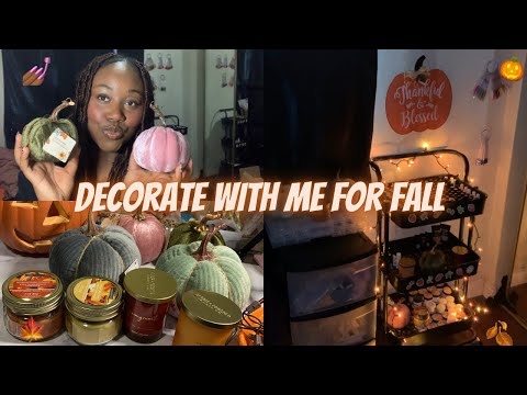 DECORATE MY NAIL ROOM FOR FALL WITH ME 🍂