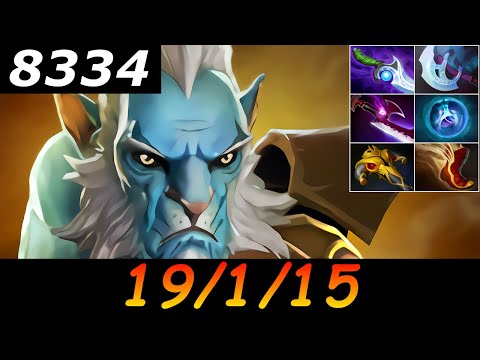 Dota 2 Phantom Lancer 8334 MMR 19/1/15 (Kills/Deaths/Assists) Ranked Full Gameplay